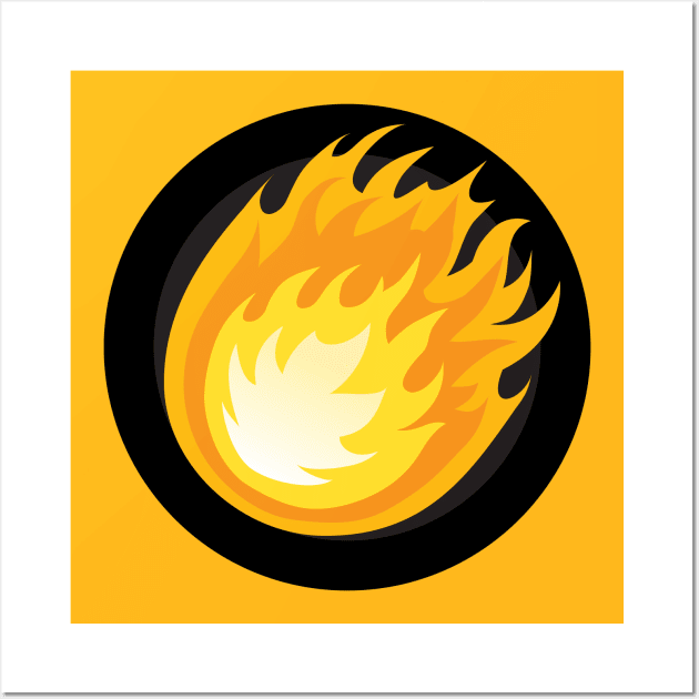 UniVersus - Fire - Resource Symbol Wall Art by JascoGames